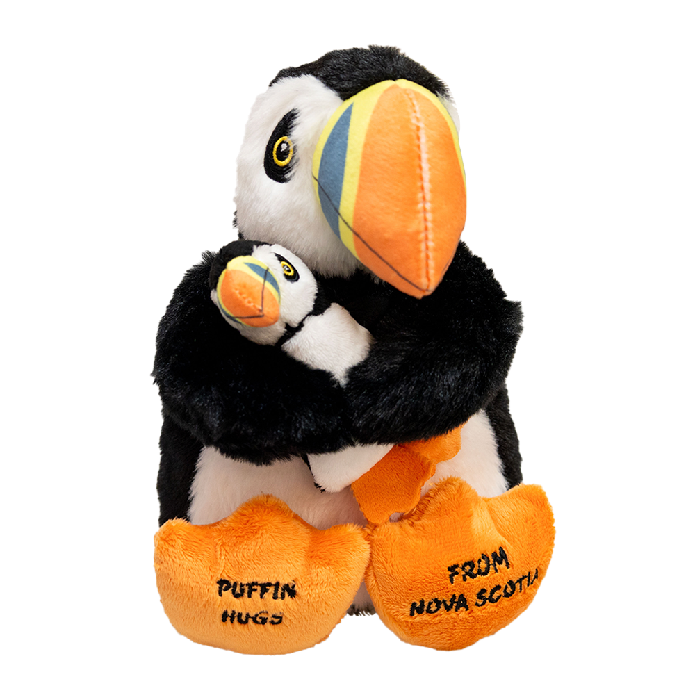 Hug Mama & Baby, Puffin 8"- 18018