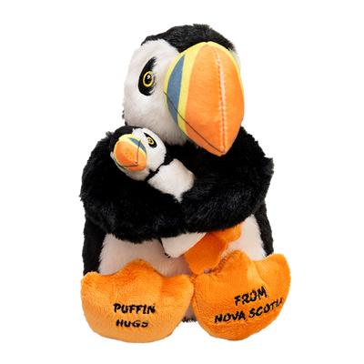 Hug Mama & Baby, Puffin 8"- 18018