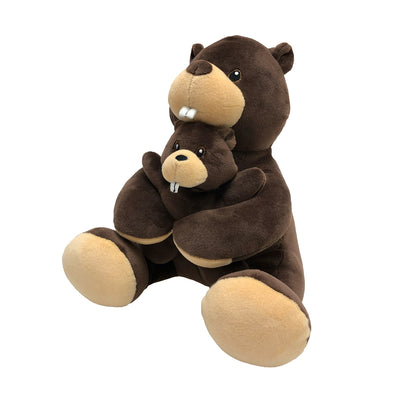 Hug Mama & Baby, Beaver 8"- 84018